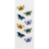 Little B - Decorative 3 Dimensional Stickers with Gem and Glitter Accents - Butterflies - Mini
