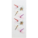 Little B - Decorative 3 Dimensional Stickers with Glitter Accents - Dragonflies - Mini