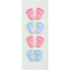 Little B - Decorative 3 Dimensional Stickers - Baby Feet - Mini