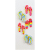 Little B - Decorative 3 Dimensional Stickers with Gem Accents - Flip Flops - Mini