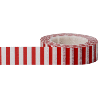 Little B - Decorative Paper Tape - Red Side Stripes - 15mm