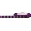 Little B - Decorative Paper Tape - Black and Purple Stripes - 8mm