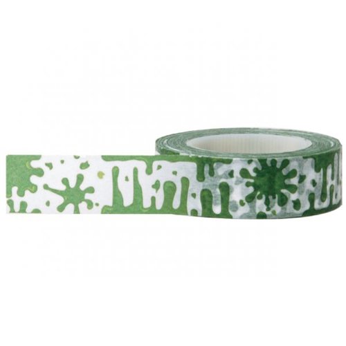 Little B - Decorative Paper Tape - Halloween - Green Slime - 15mm