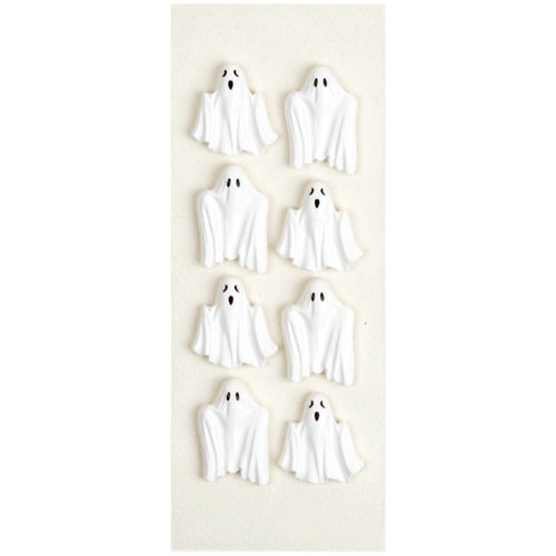 Little B - 3 Dimensional Stickers - Halloween - Scary Ghosts - Mini