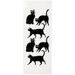 Little B - 3 Dimensional Stickers - Halloween - Black Cats - Mini