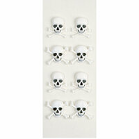 Little B - 3 Dimensional Stickers - Halloween - Skeleton Bones - Mini