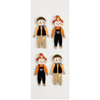 Little B - 3 Dimensional Stickers - Halloween - Harvest Scarecrows - Mini