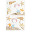 Little B - 3 Dimensional Stickers - Sea Shells - Medium