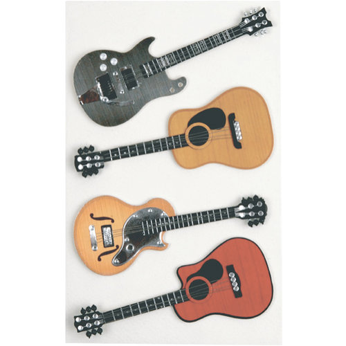 Little B - 3 Dimensional Stickers - Guitars - Medium