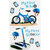 Little B - 3 Dimensional Stickers - First Bicycle Boy - Medium