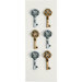 Little B - 3 Dimensional Stickers - Antique Keys - Mini