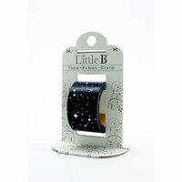 Little B - Decorative Paper Tape - Silver Foil Starry Night - 25mm