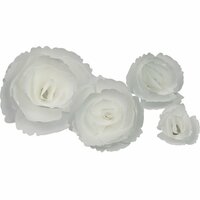 Little B - Paper Flower - Petal Kits - White Peony