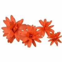 Little B - Paper Flower - Petal Kits - Orange Daisy