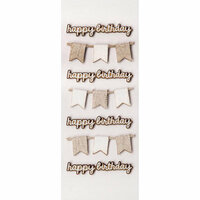 Little B - 3 Dimensional Stickers - Mini - Happy Birthday