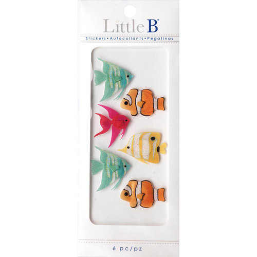 Little B - 3 Dimensional Stickers - Mini - Tropical Fish
