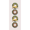 Little B - Christmas Collection - Decorative 3 Dimensional Stickers - Boxwood Wreathes - Mini