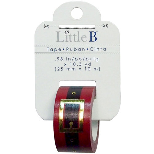 Little B - Christmas Collection - Decorative Paper Tape - Santa Belt Gold Foil - 25mm
