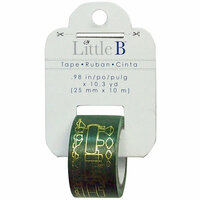 Little B - Christmas Collection - Decorative Paper Tape - Locomotive Gold Foil - 25mm