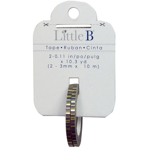 Little B - Halloween Collection - Decorative Paper Tape - Halloween Stripes with Gold Foil - 3mm
