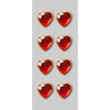 Little B - Decorative 3 Dimensional Stickers - Rhinestone Hearts - Mini