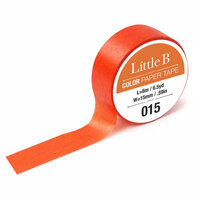 Little B - Color Paper Tape - Cadmium Orange - 15mm