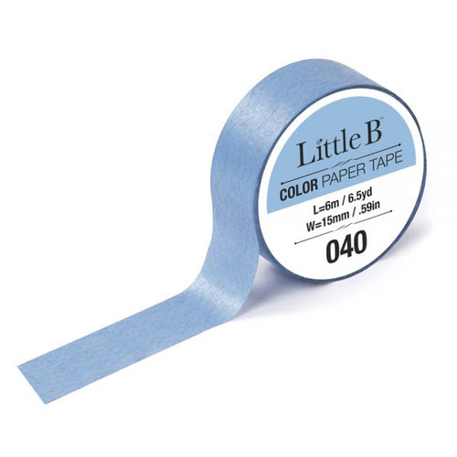 Little B - Color Paper Tape - Carolina Blue Light - 15mm