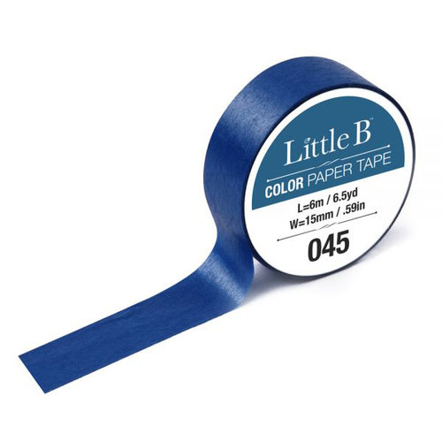 Little B - Color Paper Tape - Cobalt Blue - 15mm