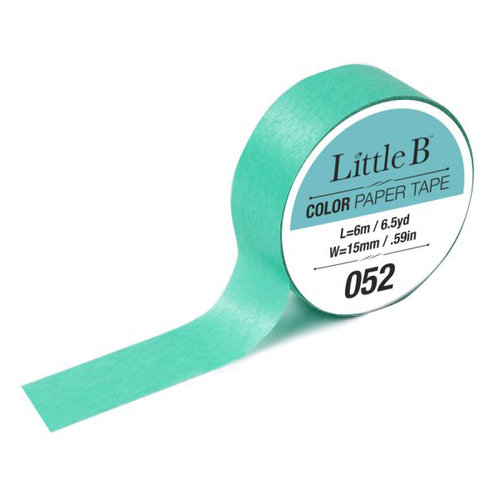 Little B - Color Paper Tape - Deco Aqua - 15mm