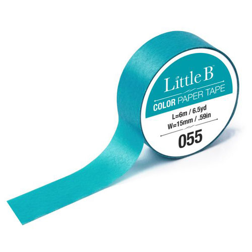 Little B - Color Paper Tape - Thalo Blue - 15mm