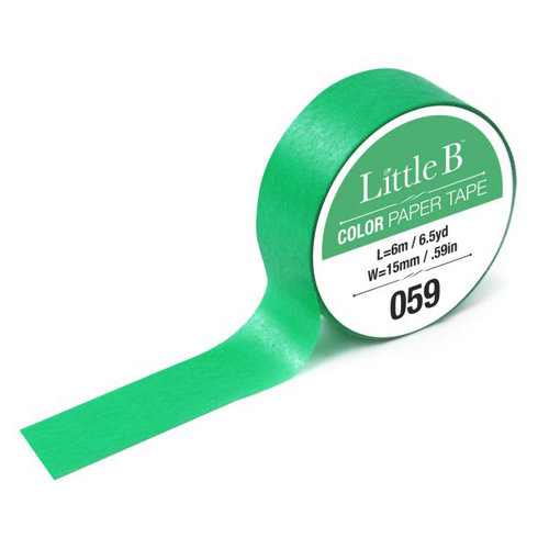 Little B - Color Paper Tape - Apple Green - 15mm