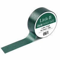 Little B - Color Paper Tape - Peacock Green - 15mm