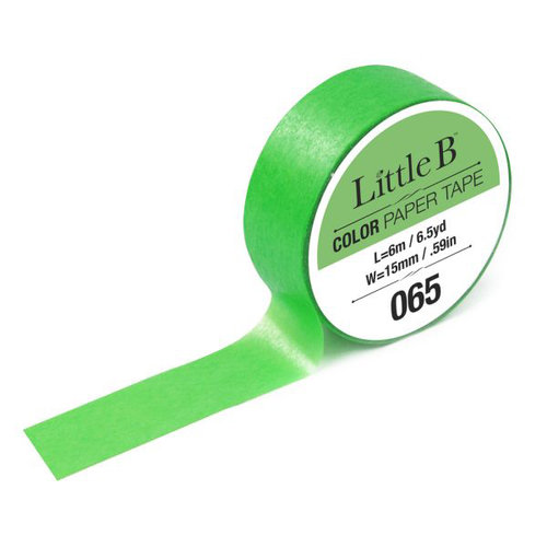 Little B - Color Paper Tape - Neon Green - 15mm