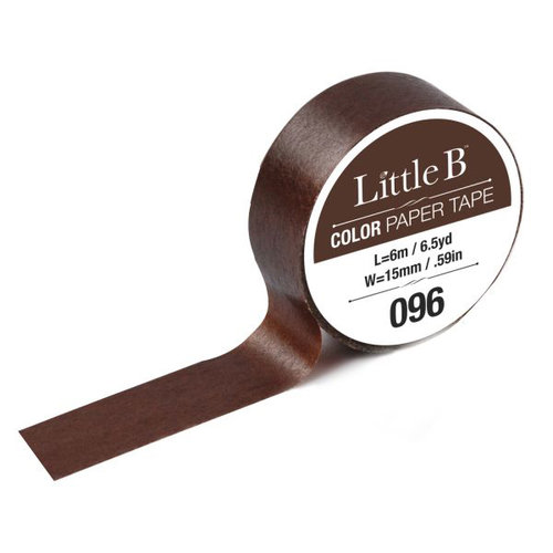 Little B - Color Paper Tape - Brown - 15mm
