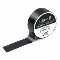 Little B - Color Paper Tape - Black - 15mm