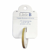Little B - Decorative Paper Tape - Gold Glitter Solid - 5mm