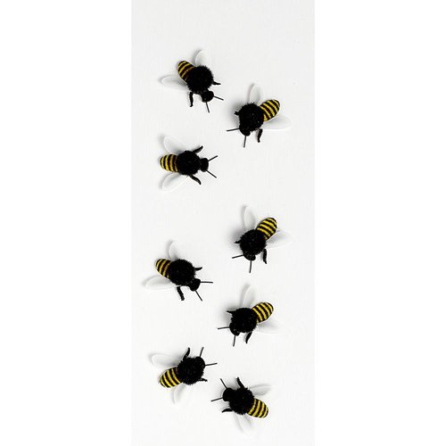 Little B - Decorative 3 Dimensional Stickers - Yellowjackets - Mini