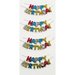 Little B - Decorative 3 Dimensional Stickers - Happy Birthday - Mini