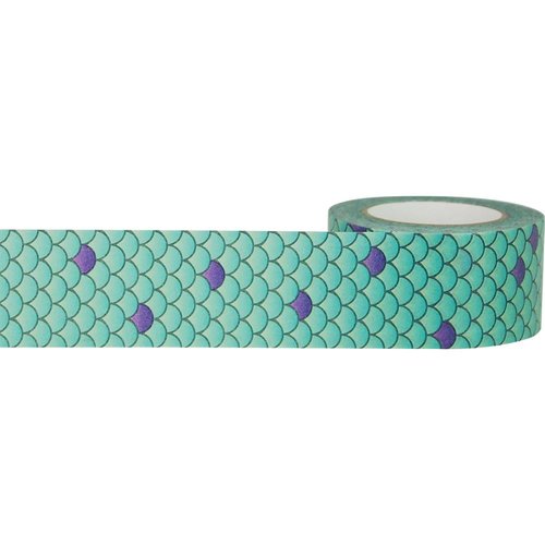 Little B - Decorative Paper Tape - Mermaid Scales - 25mm