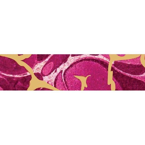 Little B - Decorative Paper Tape - Gold Foil and Magenta Marble - 25mm