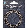 Little Birdie Crafts - Chipboard Pieces - Ornate Rounded Frame
