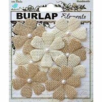 Little Birdie Crafts - Mix Media Collection - Burlap Floriana - Natural