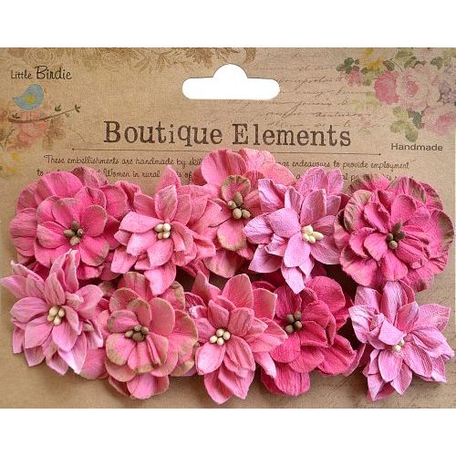 Little Birdie Crafts - Boutique Elements Collection - Serenade Blooms - Strawberry Fields