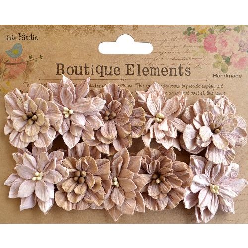 Little Birdie Crafts - Boutique Elements Collection - Serenade Blooms - Bisque