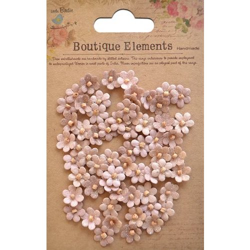 Little Birdie Crafts - Boutique Elements Collection - Beaded Petals - Micro - Bisque