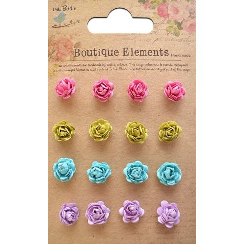 Little Birdie Crafts - Boutique Elements Collection - Micro Roses - French Carnival