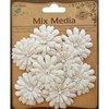 Little Birdie Crafts - Mix Media Collection - Canvas Layered Petals - Natural