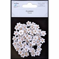 Little Birdie Crafts - Classic Elements Collection - Beaded Petals - Micro - White