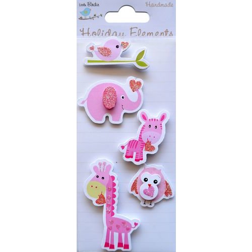 Little Birdie Crafts - Holiday Crafts Collection - Valentine - Animals