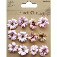 Little Birdie Crafts - Floral Cafe Collection - Printed Petite Daisies - Pink